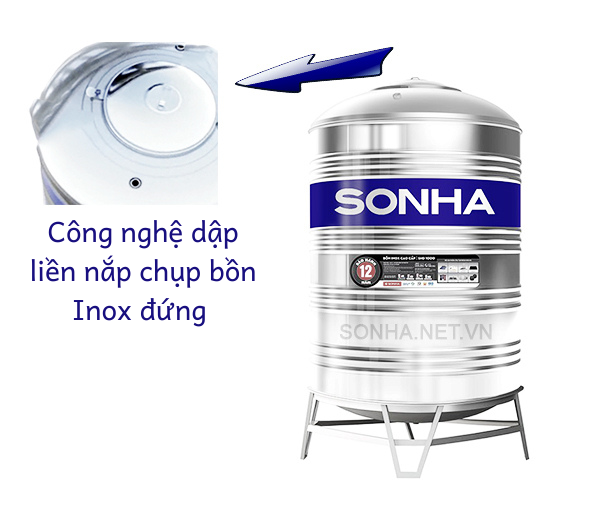 Bồn inox Sơn Hà 1000L (đứng) (F960) 10 Bồn inox Sơn Hà 1000L (đứng) (F960) 9