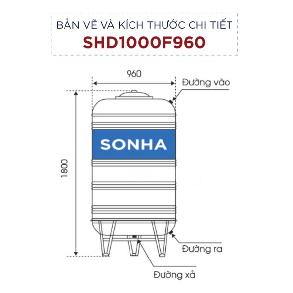 Bồn inox Sơn Hà 1000L (đứng) (F960) 40 Bồn inox Sơn Hà 1000L (đứng) (F960) 39