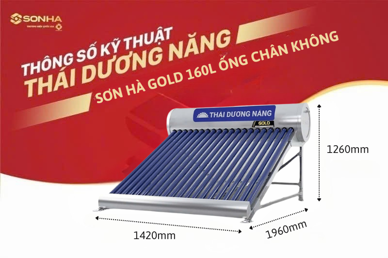 Thái dương năng Gold 16 ống Ø58 (160L) 6 Thái dương năng Gold 16 ống Ø58 (160L) 5