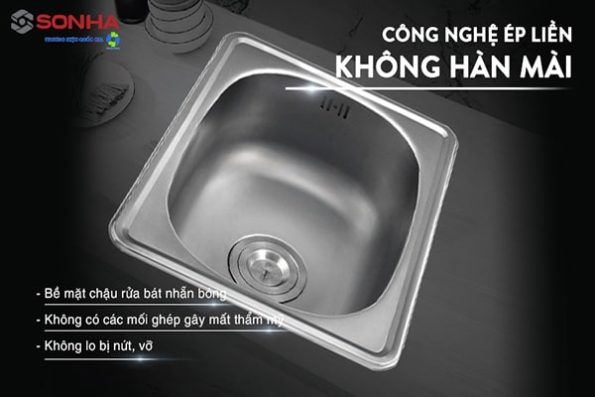Chậu rửa chén inox Sơn Hà 1H447S 29