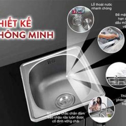 Chậu rửa chén inox Sơn Hà 1H447S 15