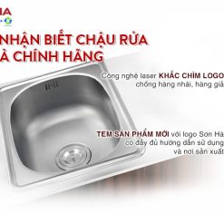 Chậu rửa chén inox Sơn Hà 1H447S 17