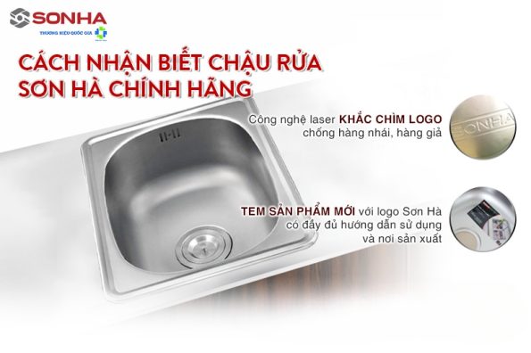 Chậu rửa chén inox Sơn Hà 1H447S 33
