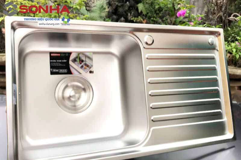 Chậu rửa chén inox Sơn Hà S.78.D.2.3 12 Chậu rửa chén inox Sơn Hà S.78.D.2.3 11