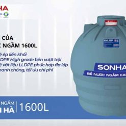 Bể nước ngầm Sơn Hà 1600L 23