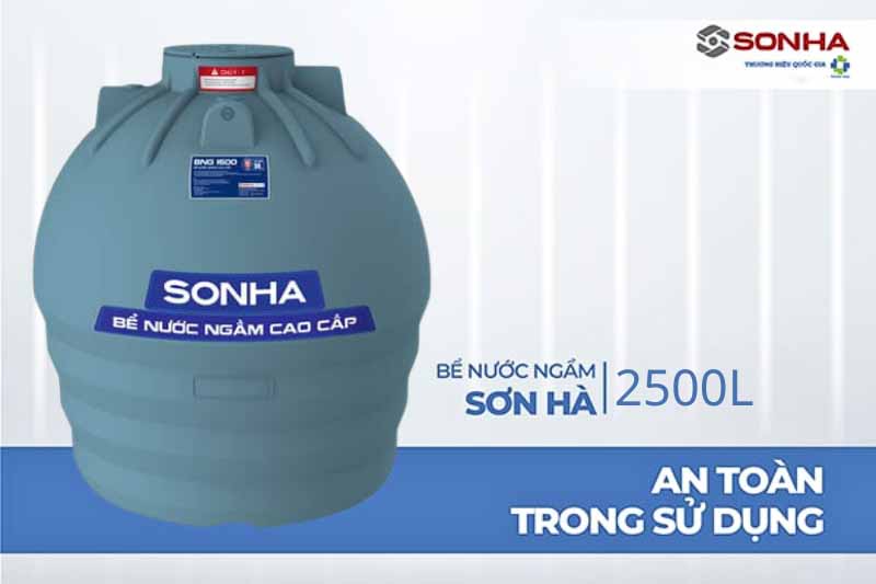 Bể nước ngầm Sơn Hà 2500L 12 Bể nước ngầm Sơn Hà 2500L 11