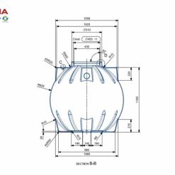 Bồn tự hoại Septic Sơn Hà 1000L 21