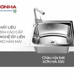Chậu rửa chén inox Sơn Hà S.50.D.1.3 13