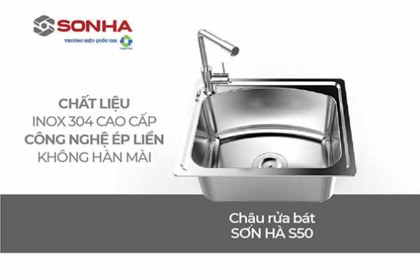 Chậu rửa chén inox Sơn Hà S.50.D.1.3 29