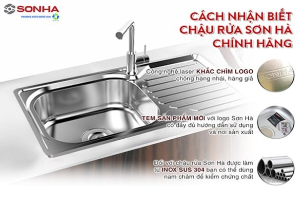 Chậu rửa chén inox Sơn Hà S79S 17