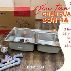 Chậu rửa chén inox Sơn Hà S.80.D.2.3 17