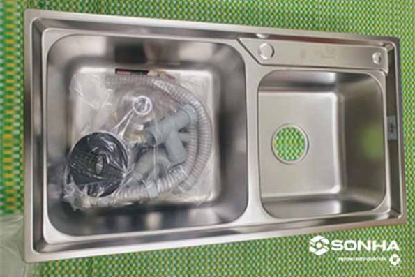 Chậu rửa chén inox Sơn Hà S.80.D.2.3 39