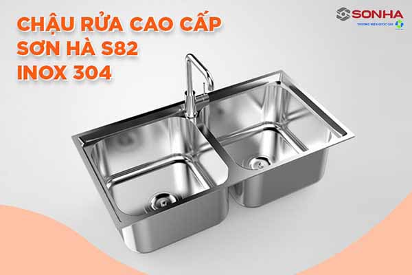 Chậu rửa chén inox Sơn Hà S.82.D.1.3 4 Chậu rửa chén inox Sơn Hà S.82.D.1.3 3