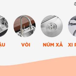 Chậu rửa chén inox Sơn Hà S.82.D.1.3 22 Chậu rửa chén inox Sơn Hà S.82.D.1.3 21
