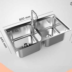 Chậu rửa chén inox Sơn Hà S.82.D.1.3 24 Chậu rửa chén inox Sơn Hà S.82.D.1.3 23